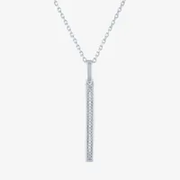 Diamond Addiction Womens 2-pc. Diamond Accent Natural White Diamond Sterling Silver Necklace Set