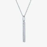 Diamond Addiction Womens 2-pc. Diamond Accent Natural White Diamond Sterling Silver Necklace Set