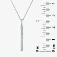 Diamond Addiction Womens 2-pc. Diamond Accent Natural White Diamond Sterling Silver Necklace Set