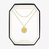 Diamond Addiction Womens 2-pc. Accent Mined White Sterling  Silver Necklace Set