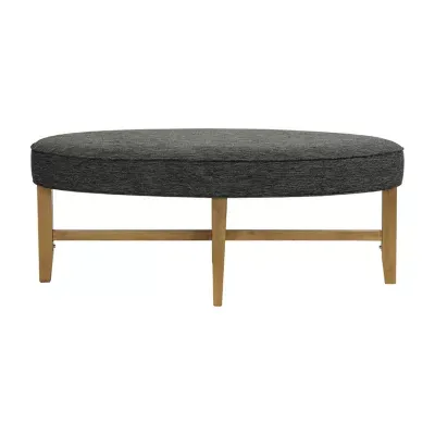 Madison Park Alina Oval Ottoman