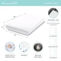 The Peanutshell 3-pc. Playard Sheet