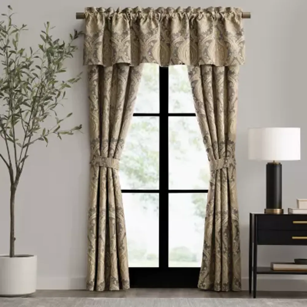 Rose Tree Norwich Light-Filtering Rod Pocket Set of 2 Curtain Panel