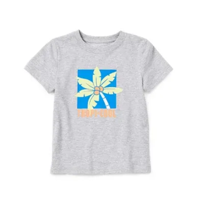 Okie Dokie Toddler & Little Boys Crew Neck Short Sleeve Graphic T-Shirt