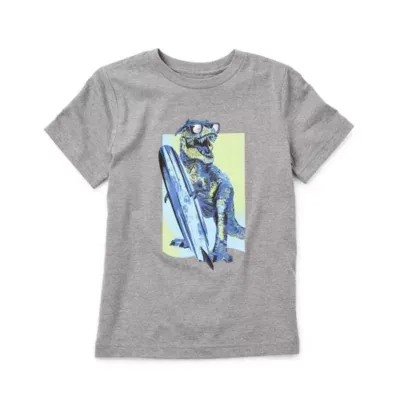 Thereabouts Little & Big Boys Crew Neck Short Sleeve Graphic T-Shirt
