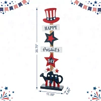 Glitzhome Wooden Top Hat Christmas Porch Sign