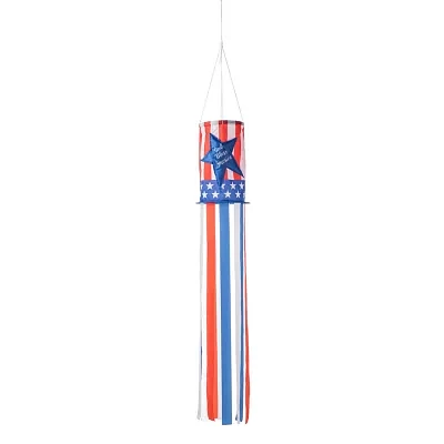 Glitzhome Star Windsocks 4th of July Yard Art