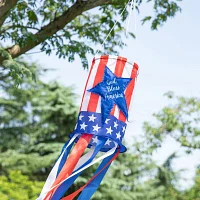 Glitzhome Star Windsocks 4th of July Yard Art