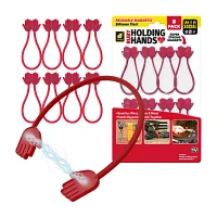 As Seen On TV Ruby Holding Hands Magnetic Silicone 8-pc. Hanger Grip Clips