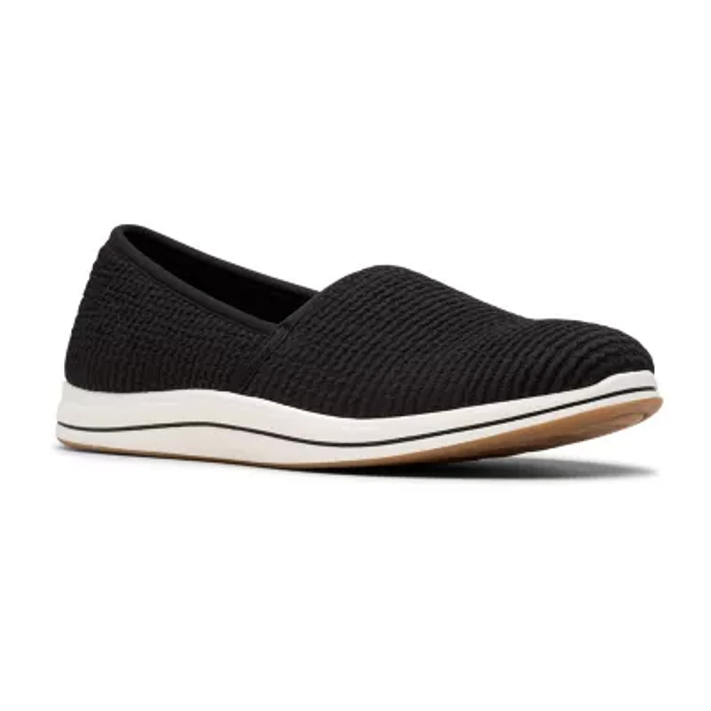 Clarks Womens Breeze Stretch Slip-On Shoe
