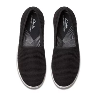 Clarks Womens Breeze Stretch Slip-On Shoe
