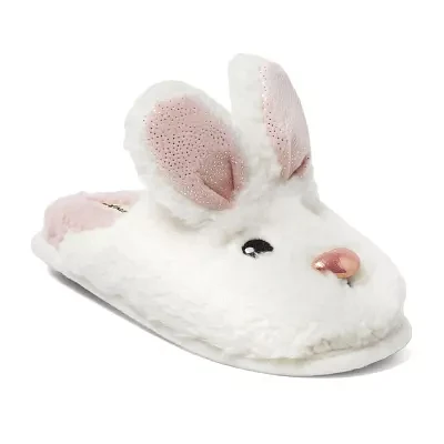 Dearfoams Bunny Novelty Scuff Womens Slip-On Slippers