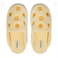 Dearfoams Teddy Tab Scuff Womens Slip-On Slippers