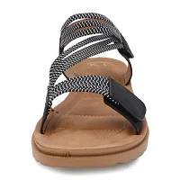 Yoki Carlota Womens Adjustable Strap Footbed Sandals