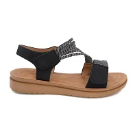 Yoki Carlota Womens Adjustable Strap Footbed Sandals