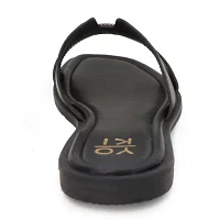 Yoki Womens Isabel Flat Sandals