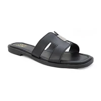 Yoki Womens Isabel Flat Sandals