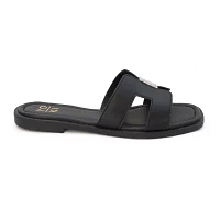 Yoki Womens Isabel Flat Sandals