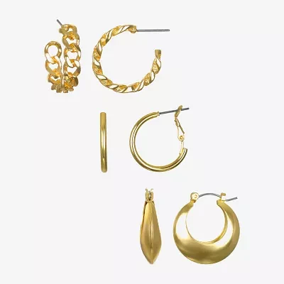 Bijoux Bar Delicates Gold Tone Pair Earring Set