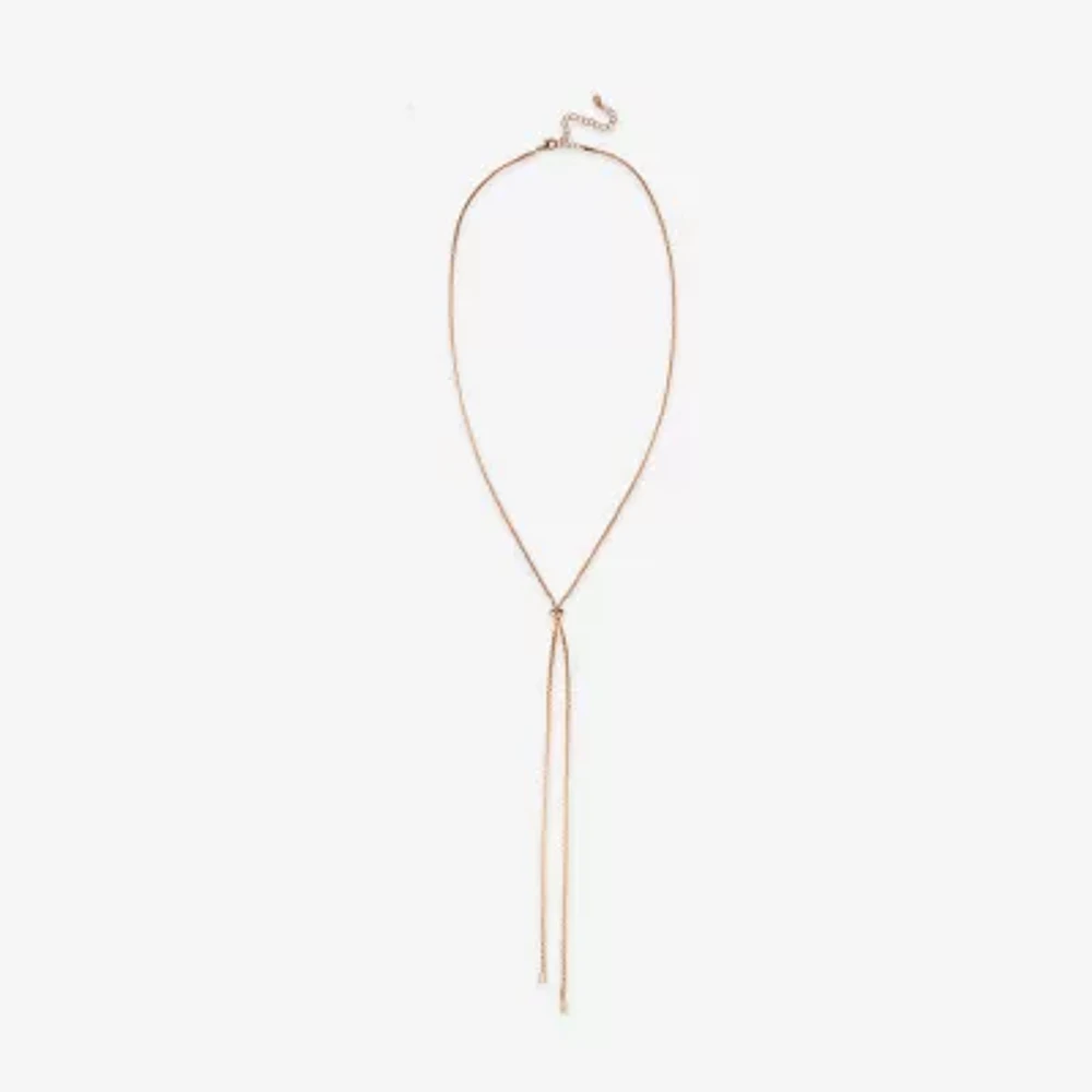 Bijoux Bar Delicates Gold Tone 32 Inch Box Y Necklace