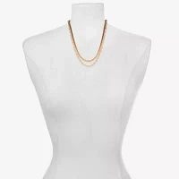 Bijoux Bar Delicates Gold Tone / Inch Snake Strand Necklace