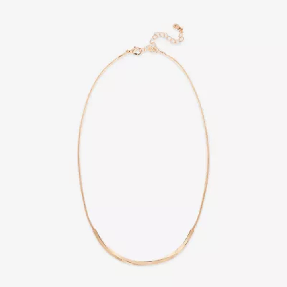 Bijoux Bar Gold Tone Gold Tone Collar Necklace