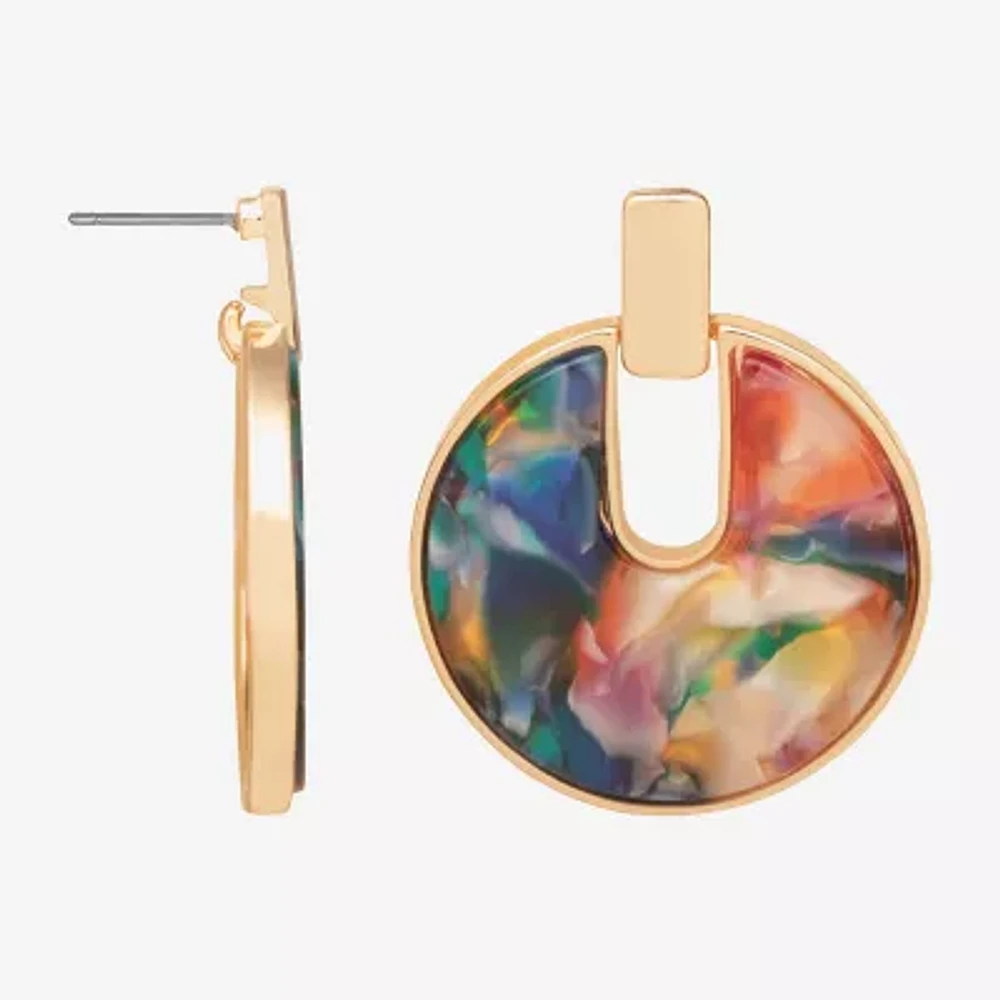 Bijoux Bar Delicates Gold Tone Womens Drop Earrings