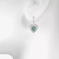 Bijoux Bar Delicates Silver Tone Heart Drop Earrings