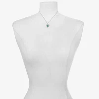 Bijoux Bar Silver Tone Womens Heart Pendant Necklaces