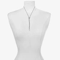 Bijoux Bar Delicates Silver Tone 24 Inch Butterfly Y Necklace
