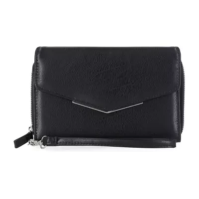 Mundi Big Fat Womens Expandable RFID Blocking Zip Around Wallet
