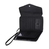 Mundi Big Fat Womens Expandable RFID Blocking Zip Around Wallet