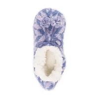 Muk Luks Pom Cozy Ballerina Womens 1 Pair Slipper Socks