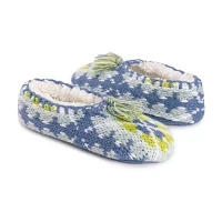 Muk Luks Tassel Knit Ballerina Womens 1 Pair Slipper Socks