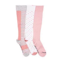 Muk Luks Compression 3 Pair Knee High Socks Womens