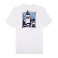IZOD Saltwater Americana Mens Crew Neck Short Sleeve Regular Fit Graphic T-Shirt