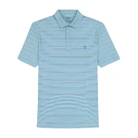 IZOD Swingflex Elite Stripe Mens Regular Fit Short Sleeve Polo Shirt