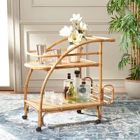 Treise Wood-Top Serving Cart