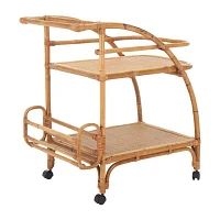 Treise Wood-Top Serving Cart