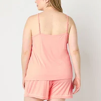 Liz Claiborne Cool and Calm Womens Sleeveless V Neck Pajama Top