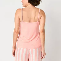 Liz Claiborne Cool and Calm Womens Sleeveless V Neck Pajama Top