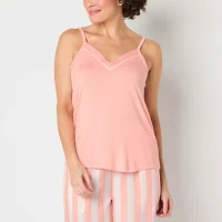 Liz Claiborne Cool and Calm Womens Sleeveless V Neck Pajama Top