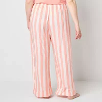 Liz Claiborne Womens Plus Pajama Pants