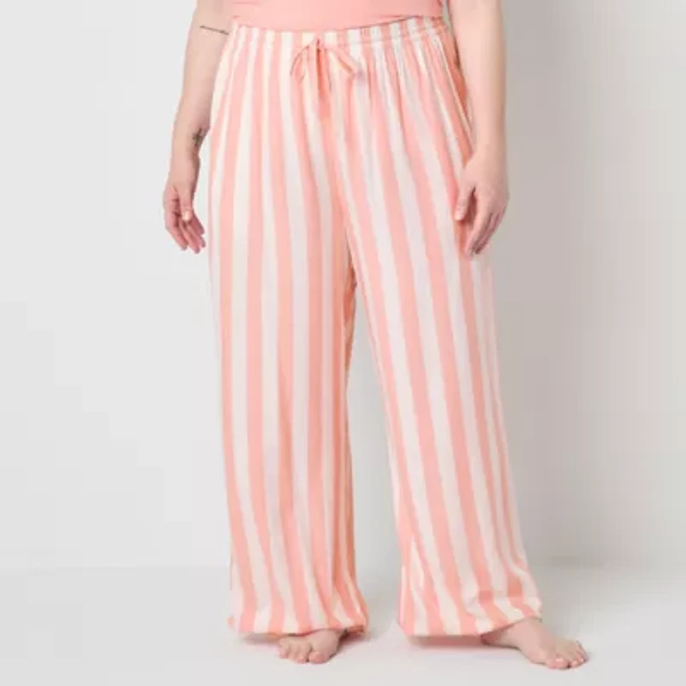 Liz Claiborne Womens Plus Pajama Pants
