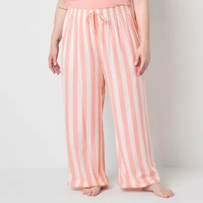 Liz Claiborne Womens Plus Pajama Pants