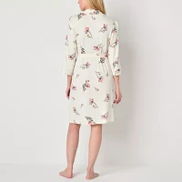 Liz Claiborne Womens Long Sleeve Length Robe