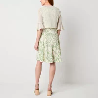 Perceptions Womens Jacket Dress Petite