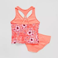 ZeroXposur Big Girls Floral 3pc Tankini Set