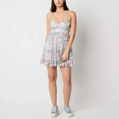Arizona Womens Sleeveless Fit + Flare Dress Juniors