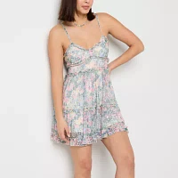 Arizona Womens Sleeveless Fit + Flare Dress Juniors